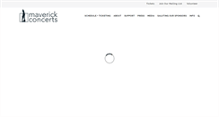 Desktop Screenshot of maverickconcerts.org