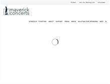 Tablet Screenshot of maverickconcerts.org